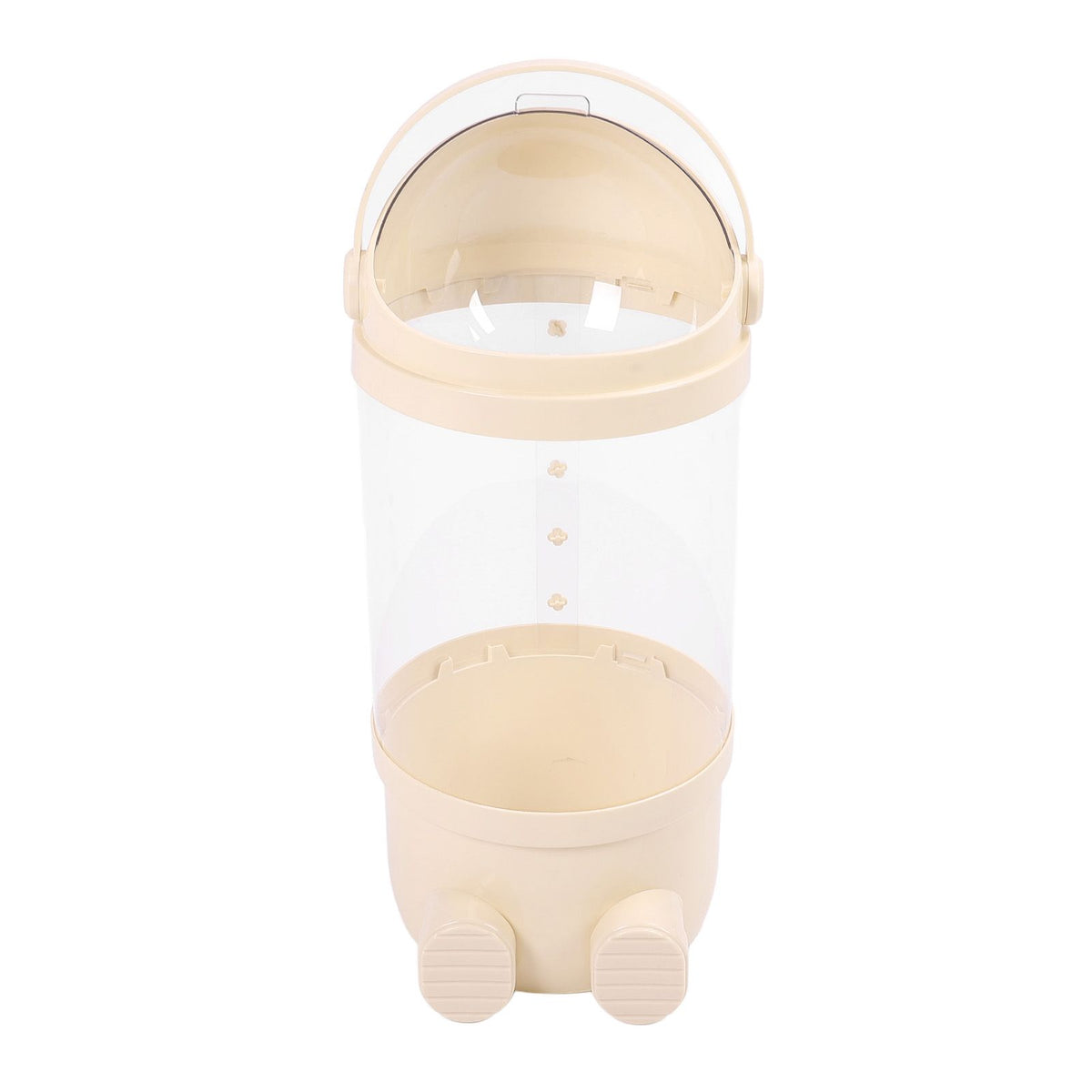 Stuffed Animal Storage Tube 65cm Plastic Transparent Plush Toy Organizer Display Bucket for Playroom Bedroom Yellow