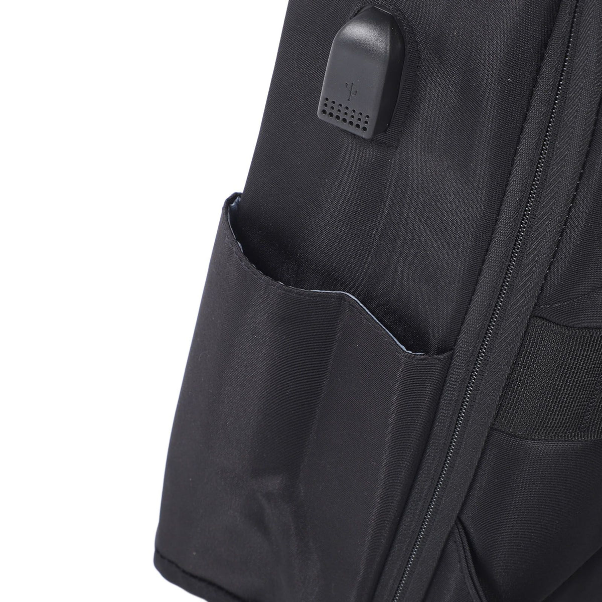 Backpack with USB Charging Port Black Water Resistant Anti Theft Password Lock Storage Backpack for Satellite Accessories Laptop