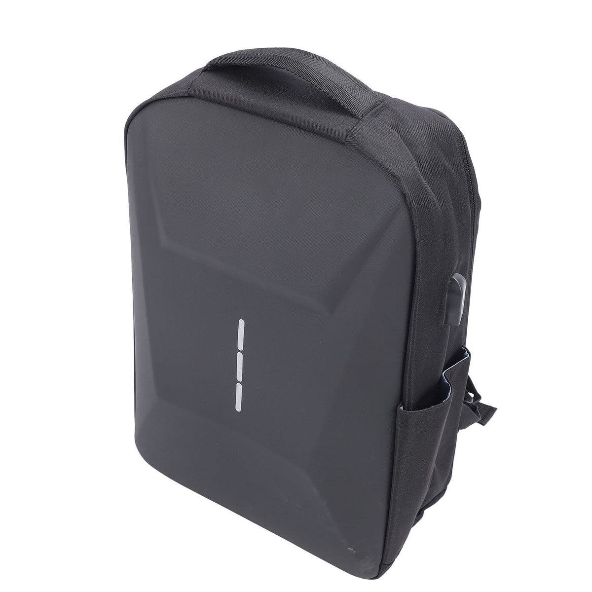 Backpack with USB Charging Port Black Water Resistant Anti Theft Password Lock Storage Backpack for Satellite Accessories Laptop
