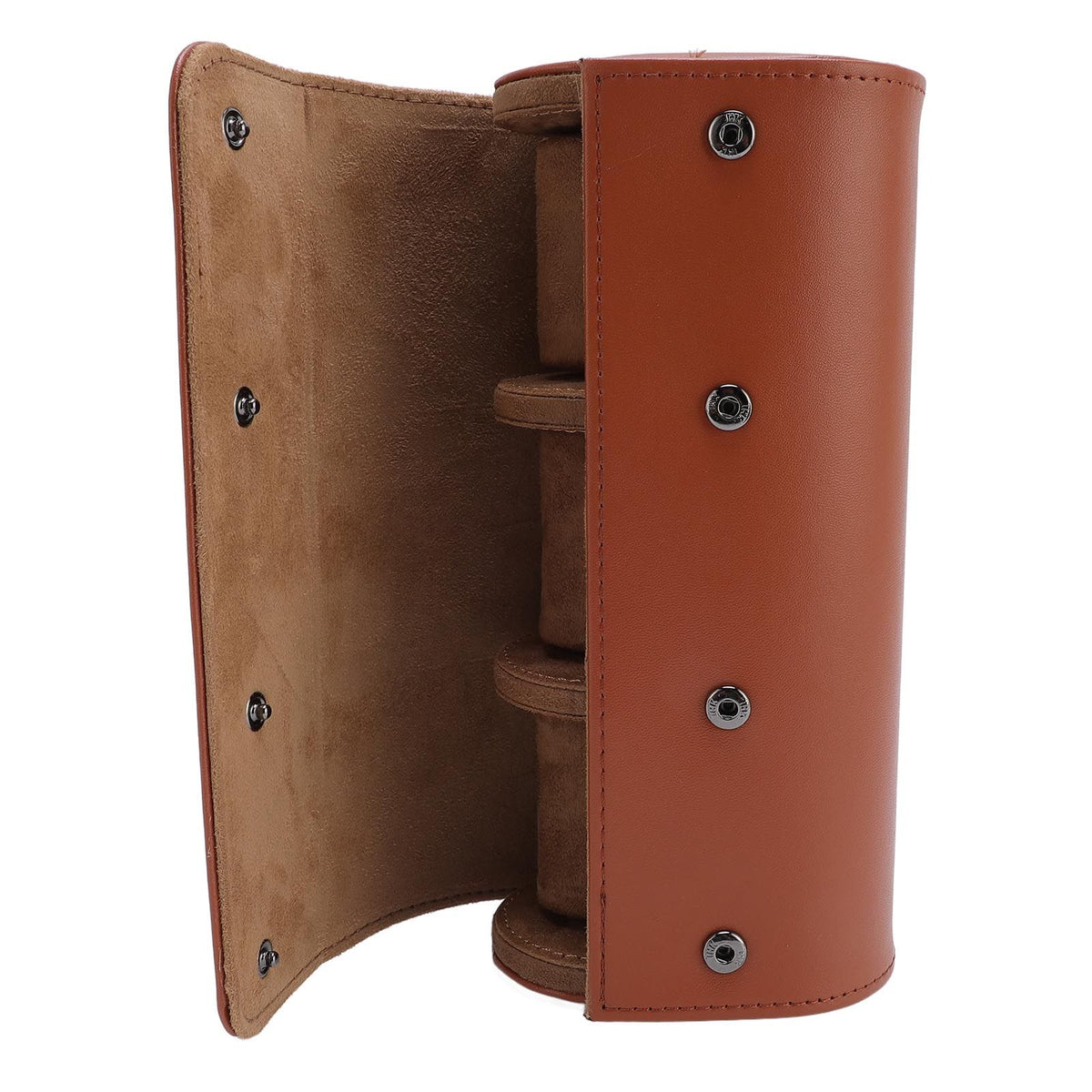 PU Leather Watch Roll Travel Case Mechanical Watch Case Organizer Box with Soft Lining Secure Storage for Home Storage Travel Display 3 Slot