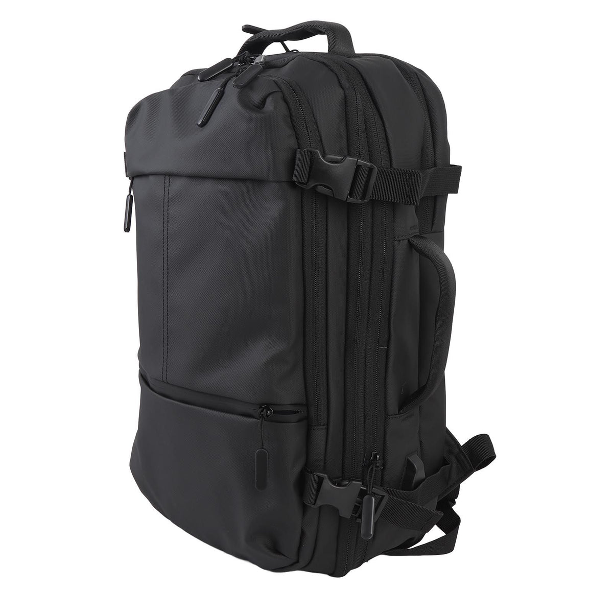 Carry On Backpack for Men 36 to 55L Expandable Rainproof Travel Backpack with USB Charging Port Anti Theft Zipper Pocket for 17.3 Inch Laptop