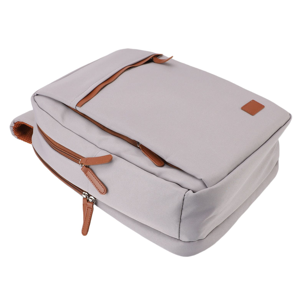 Travel Backpack with USB Charging Port Water Proof Men Women Suitcase Bag for 16 Inch Laptop 20-35L Capacity Light Grey