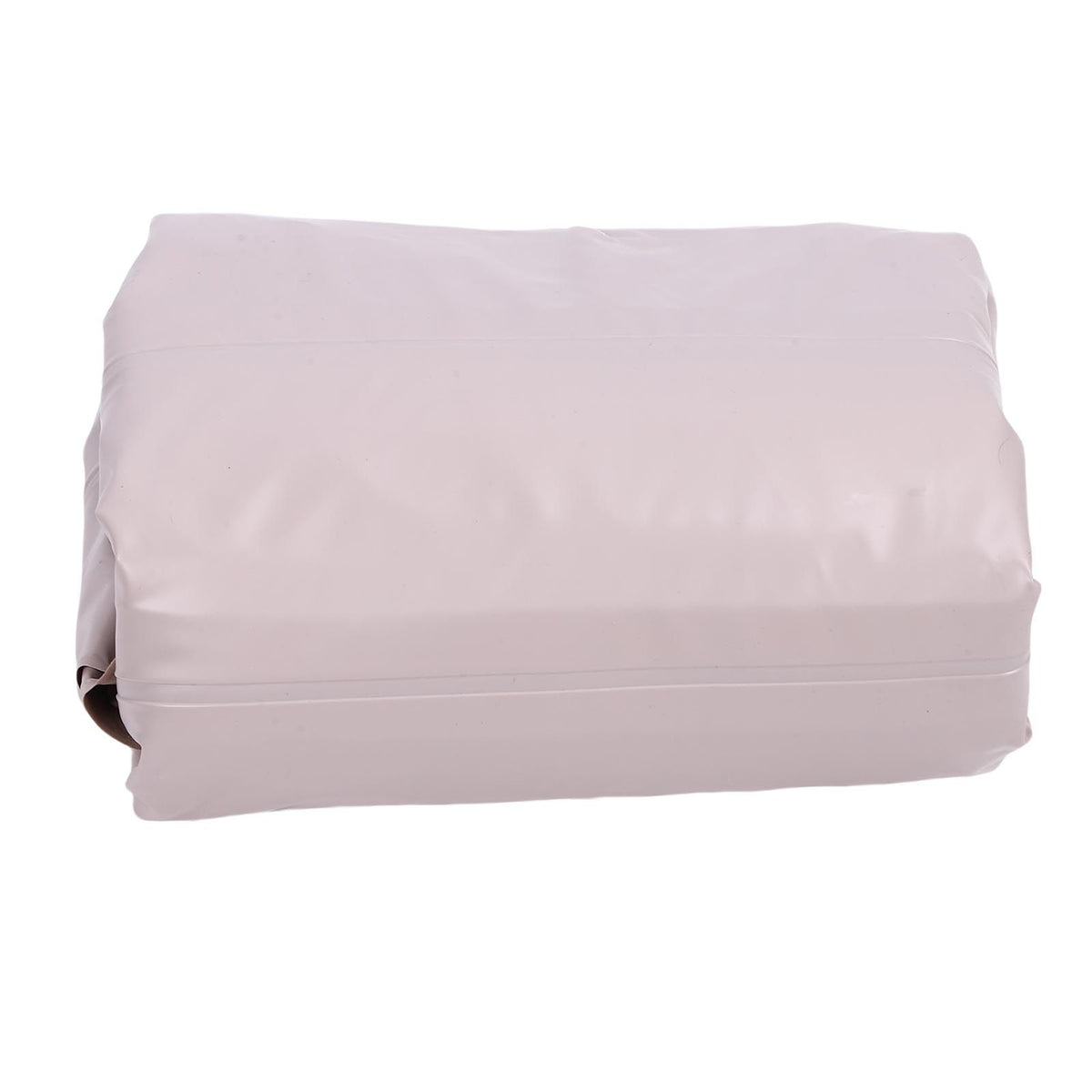 Full Body Pillow with Belly Hole Comfortable Lightweight PVC Inflatable Pool Float for Sleeping Support Grey