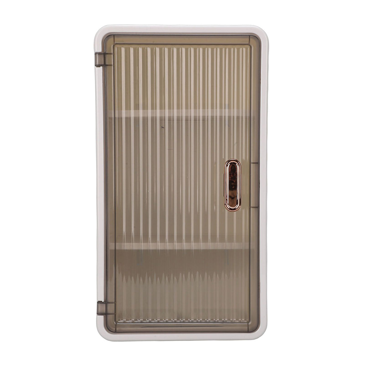 Wall Mounted Tissue Holder PP ABS Water Proof Multifunctional Toilet Paper Dispenser Box with Divider and Adhesive for Bathroom White and Transparent Black
