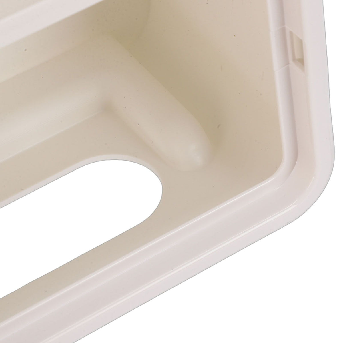 Wall Mounted Tissue Holder PP ABS Water Proof Multifunctional Toilet Paper Dispenser Box with Divider and Adhesive for Bathroom White and Transparent Black