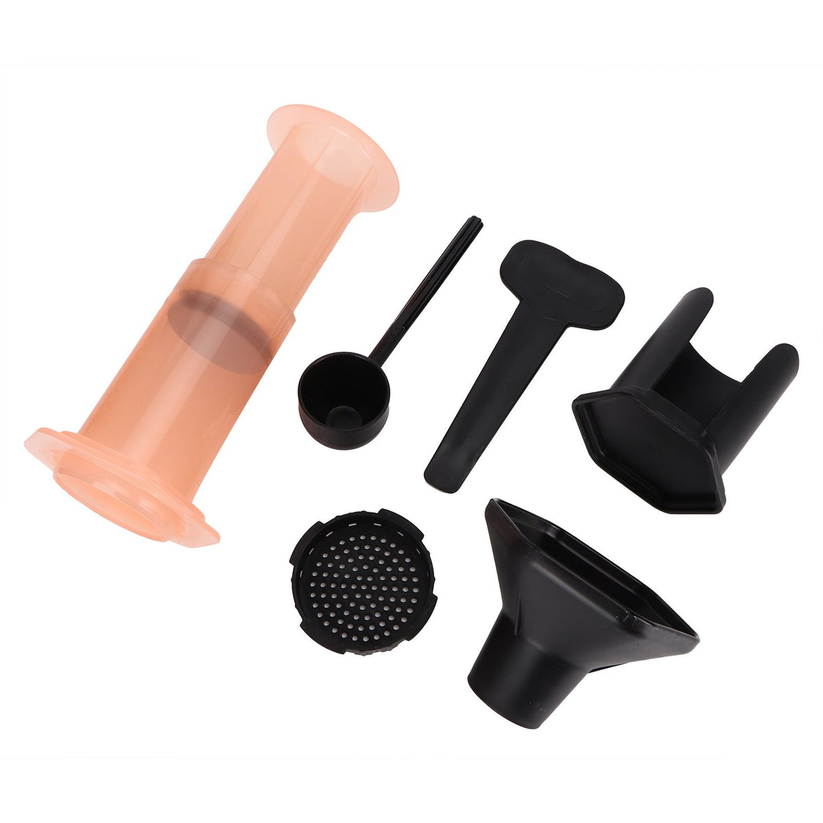 Coffee Press Portable Coffee Maker Household Press Drip Coffee Machine with 400Pcs Filter PaperOrange
