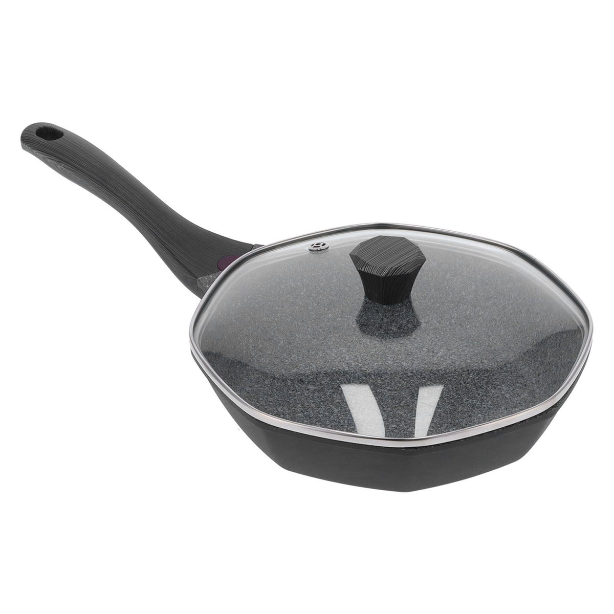 Octagonal Shape Pan NonStick Frying Pan for Induction Cooker Electric Ceramic Stove Gas Stove(Small 28cm 11.0in )