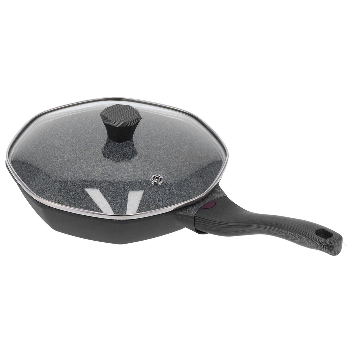 Octagonal Shape Pan NonStick Frying Pan for Induction Cooker Electric Ceramic Stove Gas Stove(Small 28cm 11.0in )