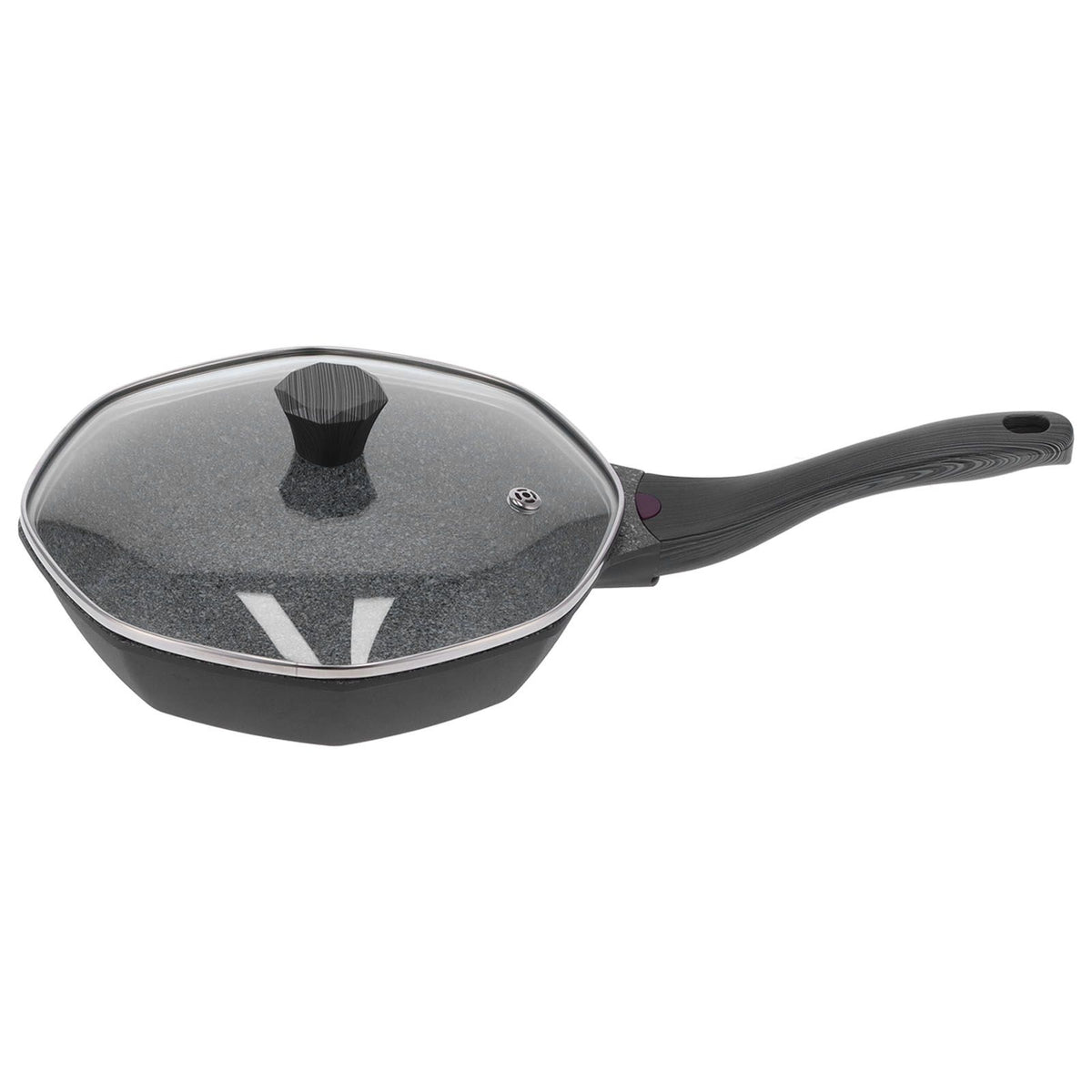 Octagonal Shape Pan NonStick Frying Pan for Induction Cooker Electric Ceramic Stove Gas Stove(Small 28cm 11.0in )