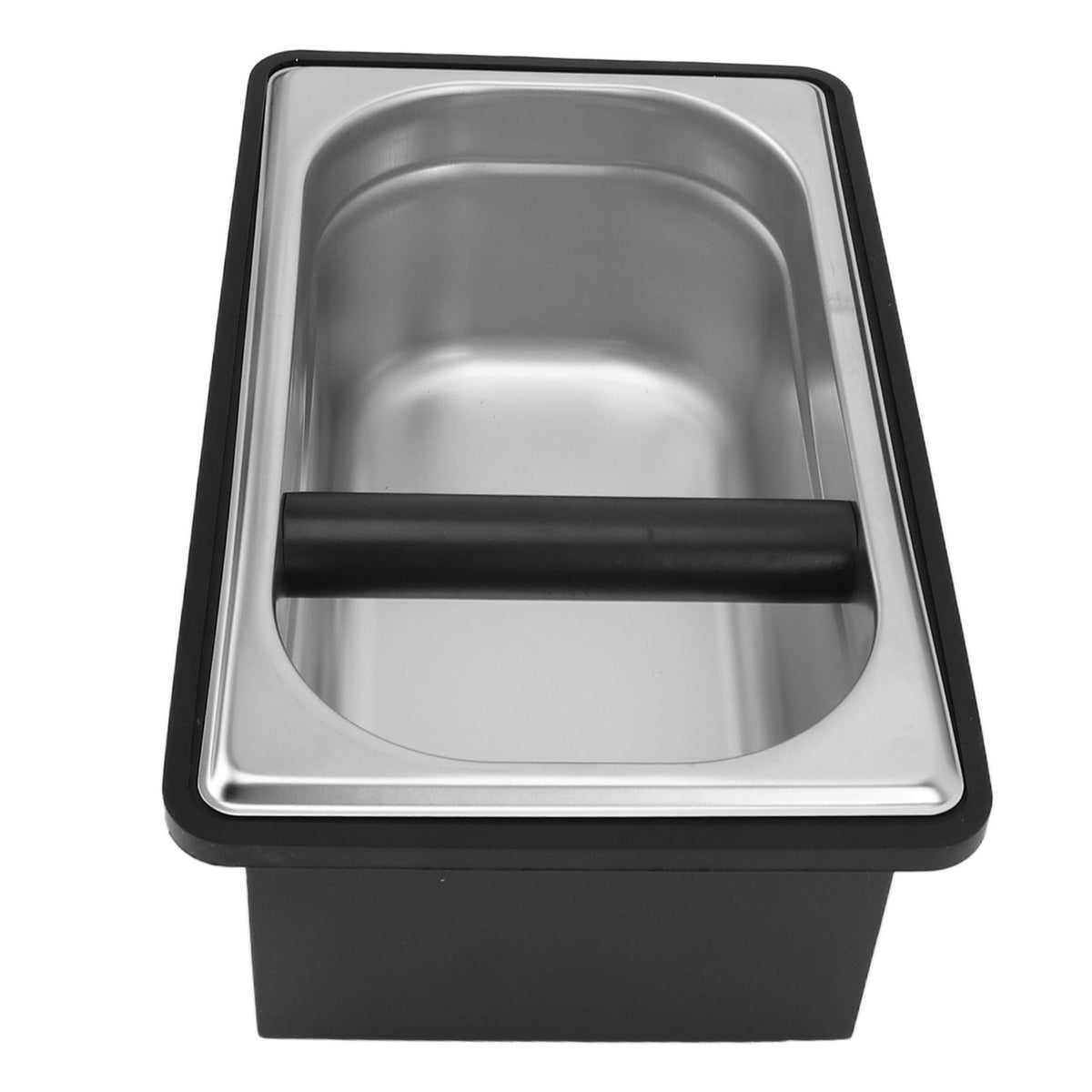 Coffee Knock Box Stainless Steel Plastic Removable Coffee Ground Container with Knock Bar for Home Cafe