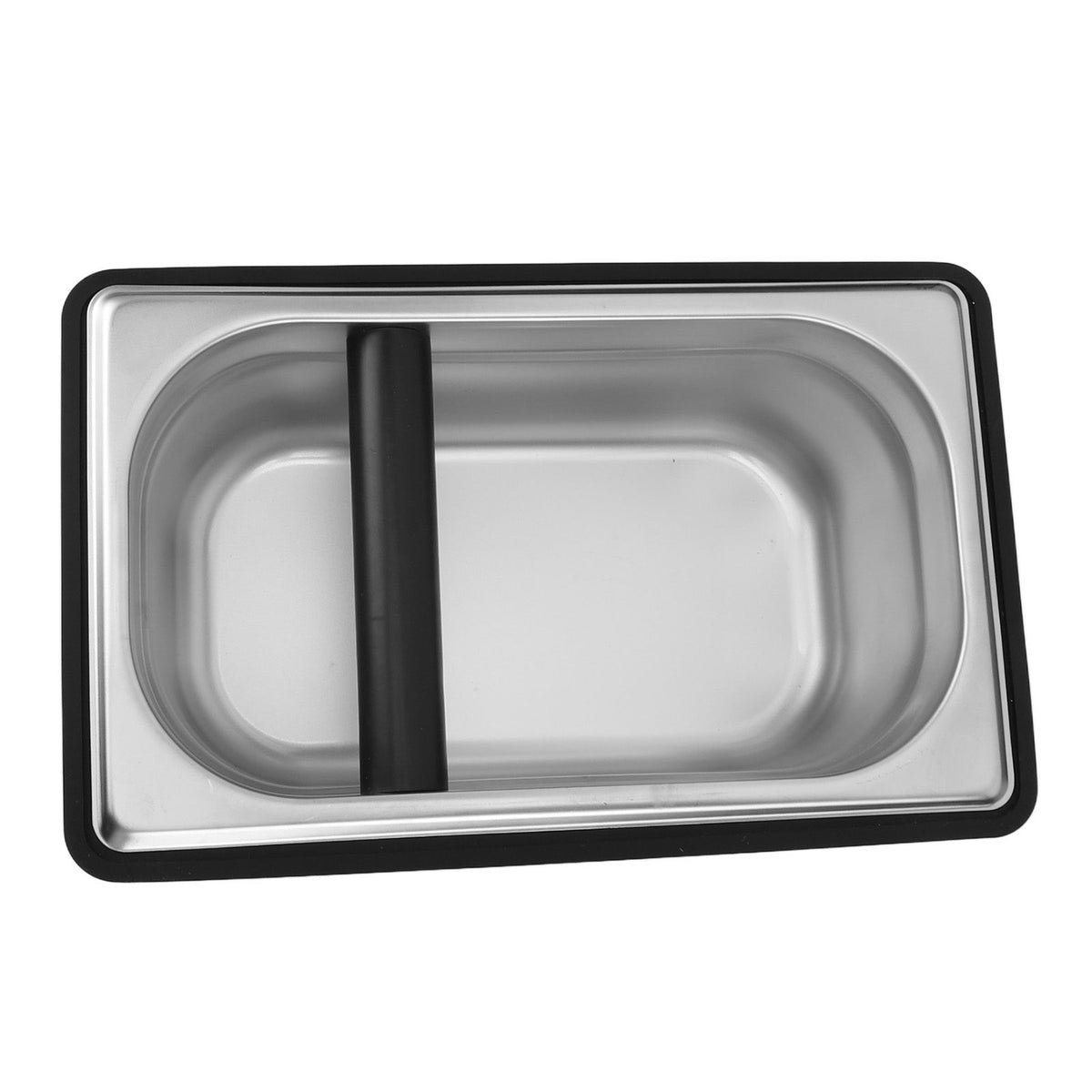 Coffee Knock Box Stainless Steel Plastic Removable Coffee Ground Container with Knock Bar for Home Cafe