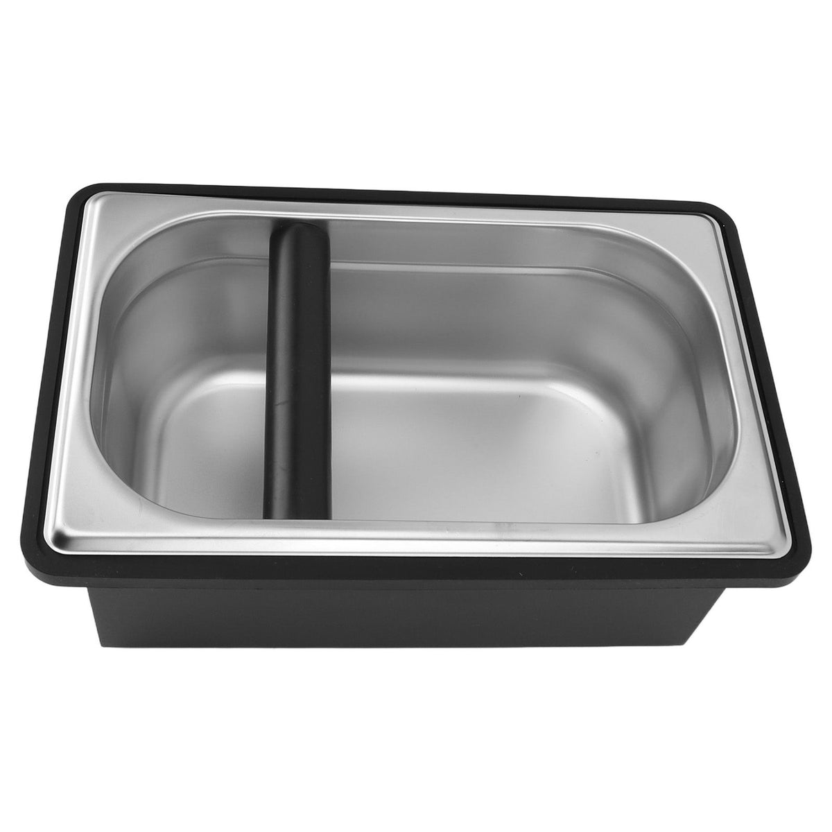 Coffee Knock Box Stainless Steel Plastic Removable Coffee Ground Container with Knock Bar for Home Cafe