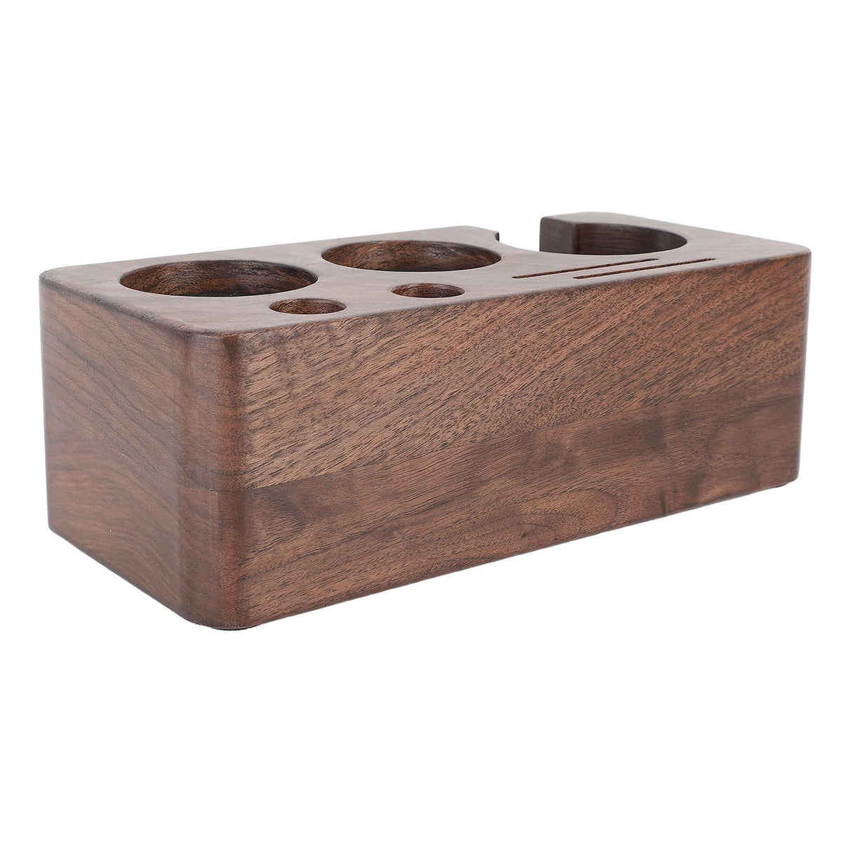 Coffee Tamper Station Wooden Coffee Portafilter Holder Tamping Stand for Home Kitchen Cafe Bar 51mm/2in
