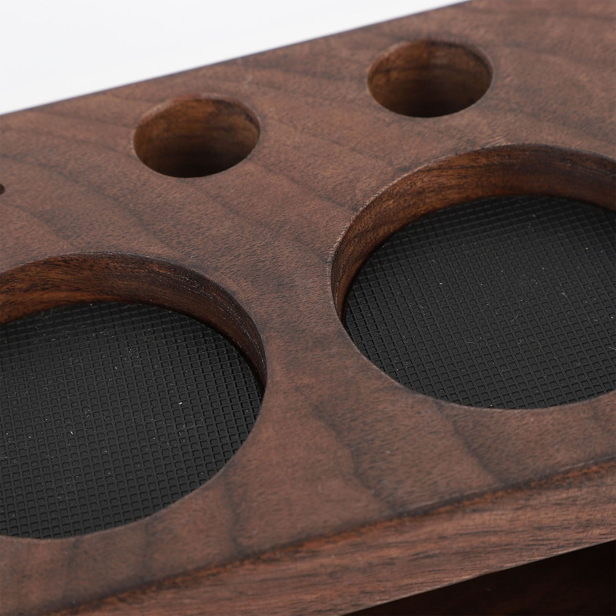 Coffee Tamper Station Wooden Coffee Portafilter Holder Tamping Stand for Home Kitchen Cafe Bar 51mm/2in