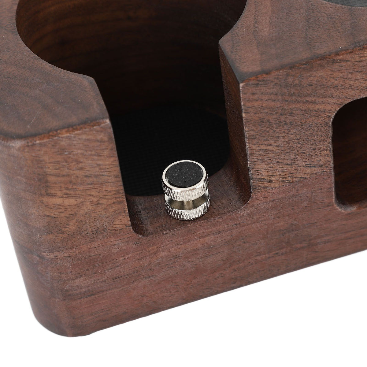 Coffee Tamper Station Wooden Coffee Portafilter Holder Tamping Stand for Home Kitchen Cafe Bar 51mm/2in