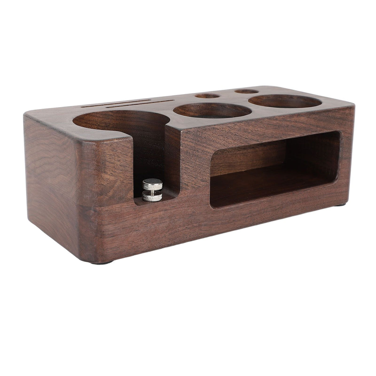 Coffee Tamper Station Wooden Coffee Portafilter Holder Tamping Stand for Home Kitchen Cafe Bar 51mm/2in
