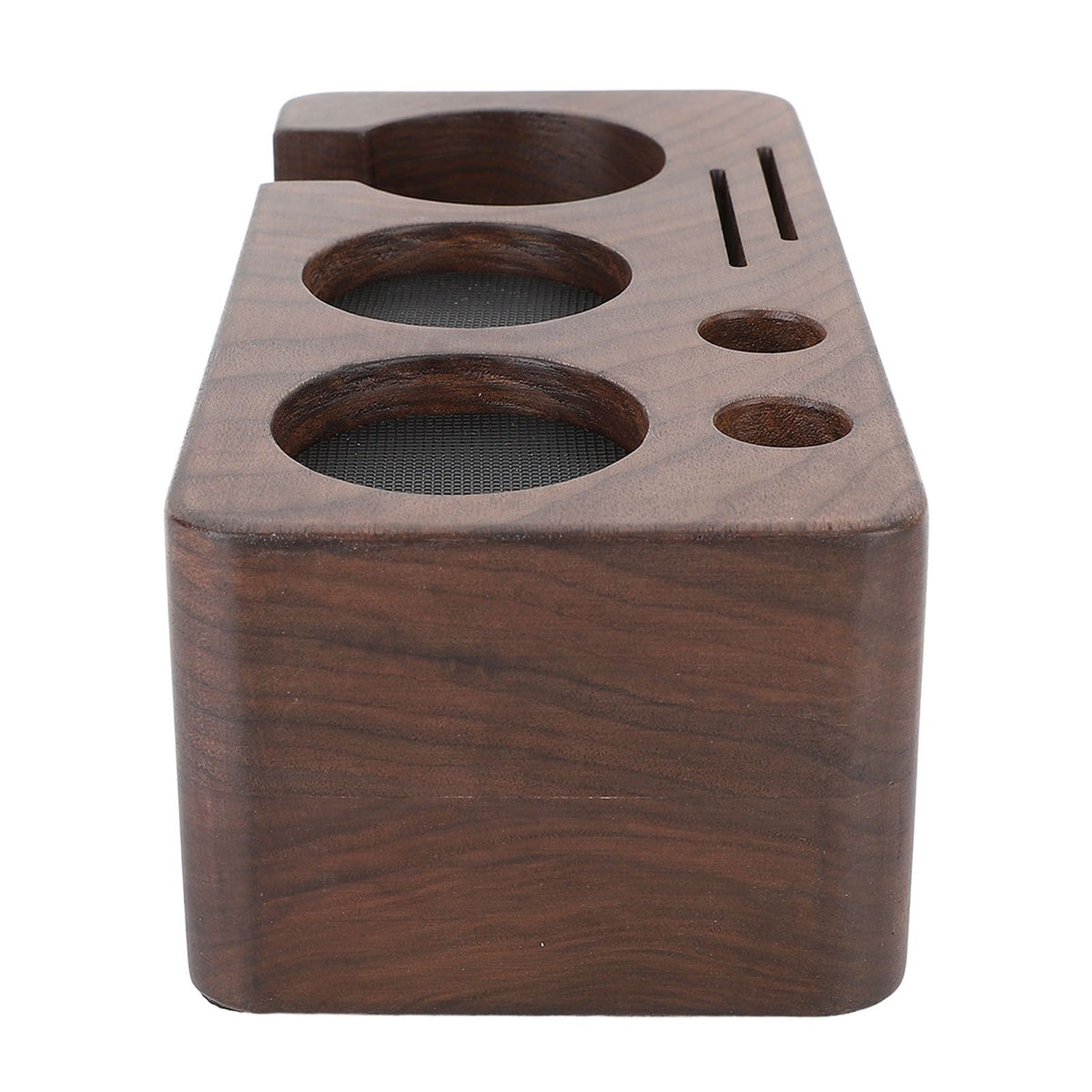 Coffee Tamper Station Wooden Coffee Portafilter Holder Tamping Stand for Home Kitchen Cafe Bar 51mm/2in