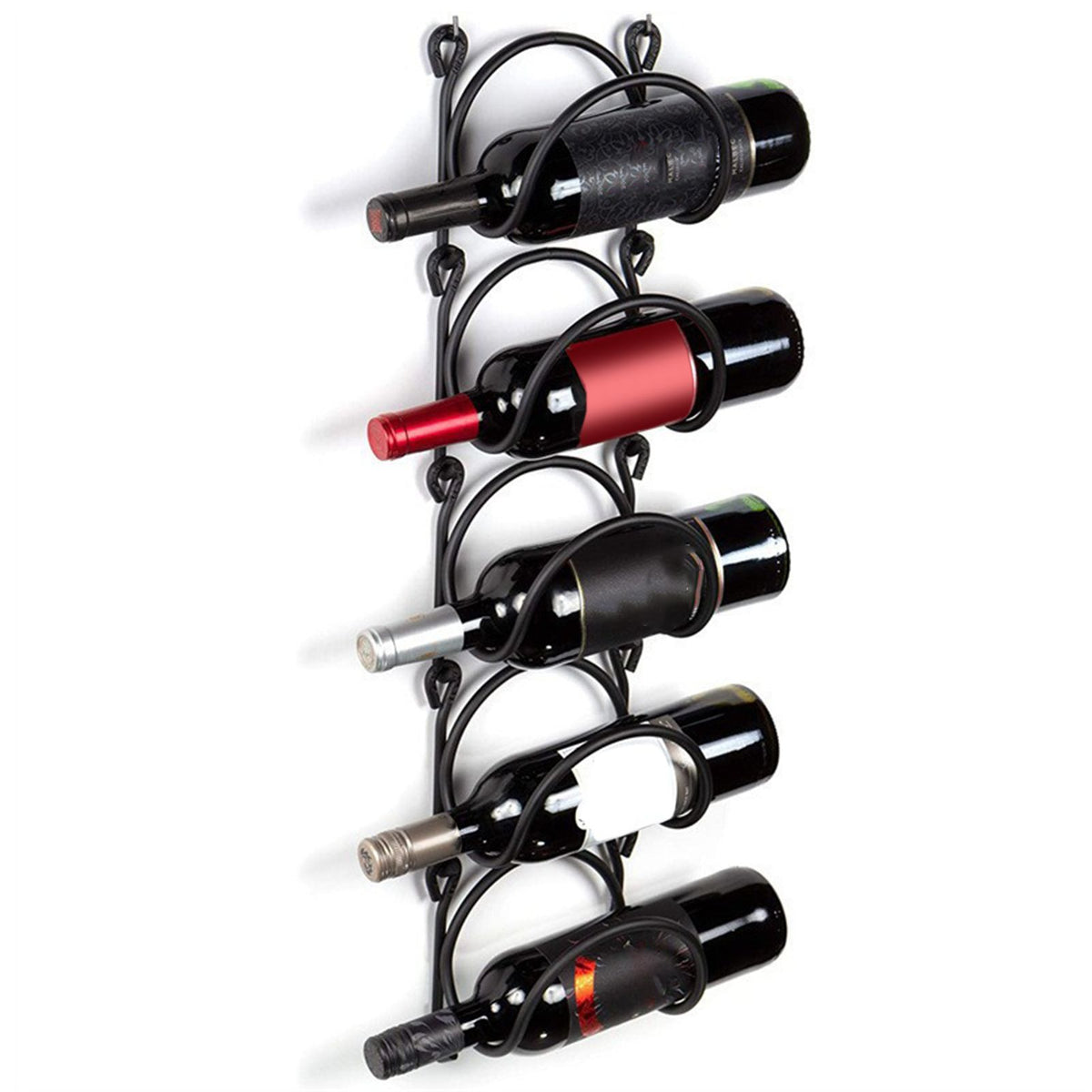 Wall Mounted Wine Rack Multipurpose Wrought Iron Towel Holder