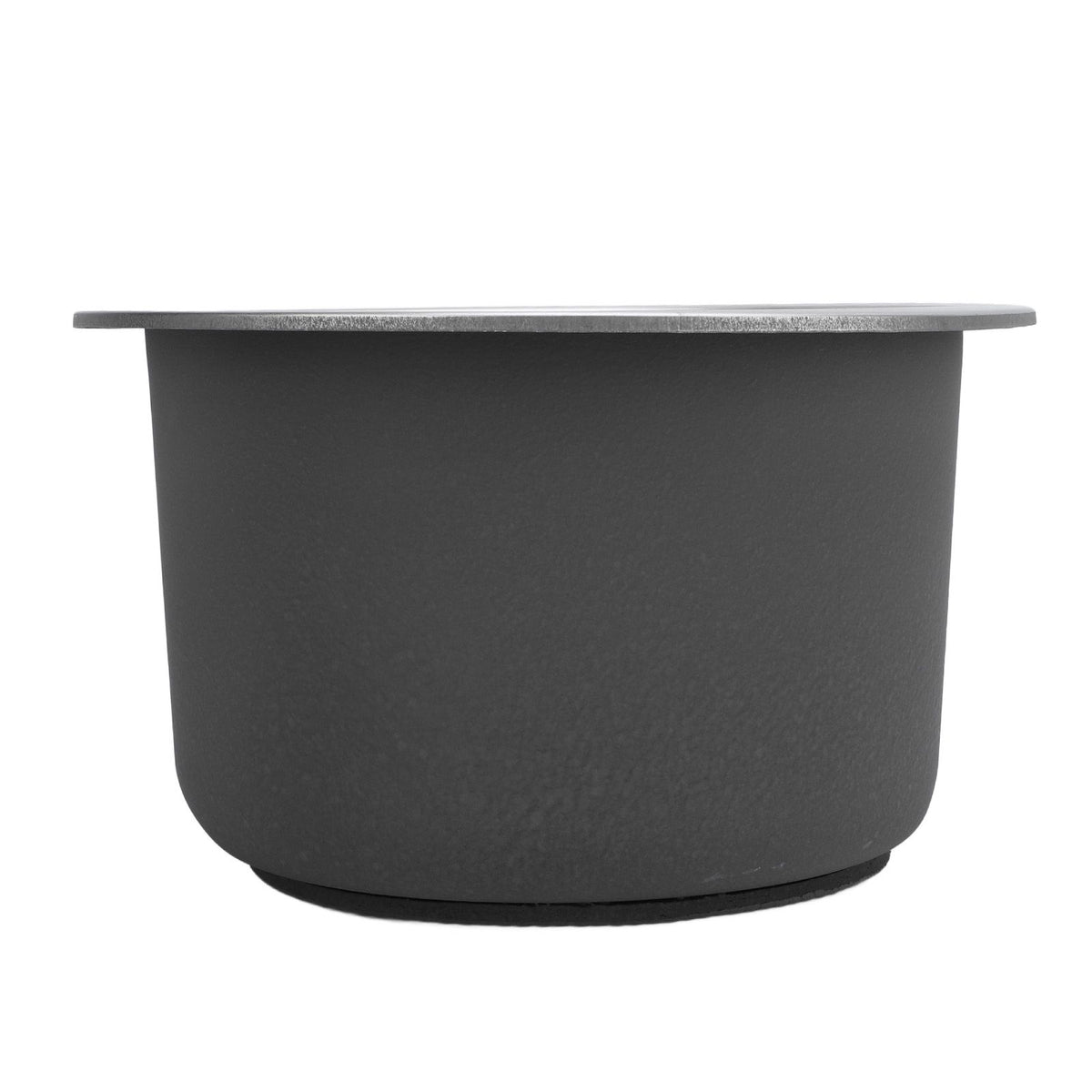 Kitchen Sink Undermount 304 Stainless Steel Single Bowl Mini Round Sink with Strainer 28cm Outer Diameter Brushed