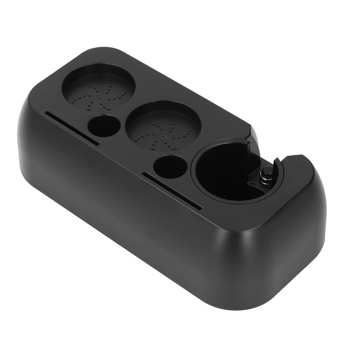 Coffee Tamper Station ABS Multifunctional Coffee Tamper Base Holder Stand for Home Matte Black