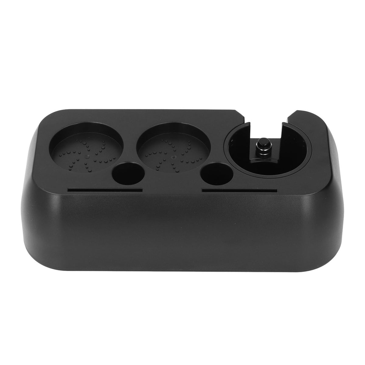 Coffee Tamper Station ABS Multifunctional Coffee Tamper Base Holder Stand for Home Matte Black