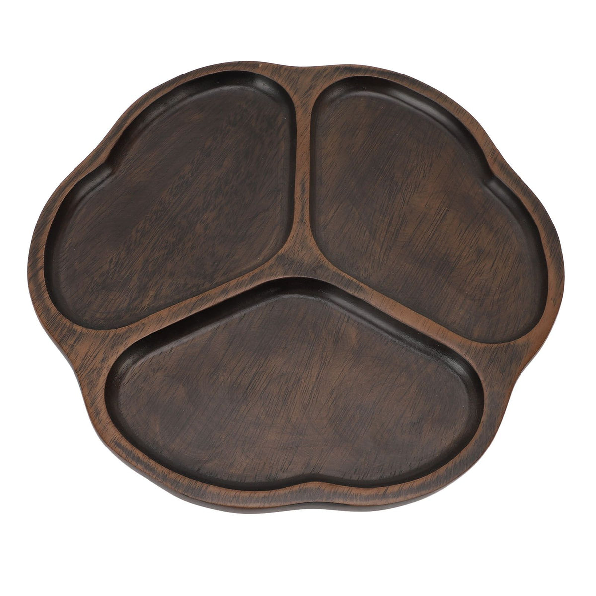 Wooden Tray Divided Serving Tray for Appetizers Snacks Veggie Platter Decorative Sectional Platter for Party Buffet A