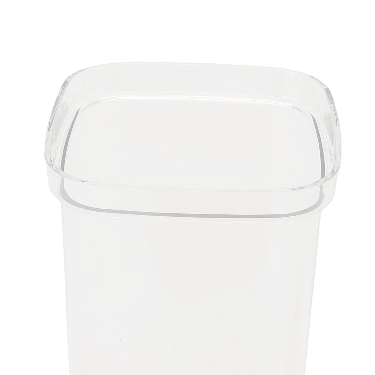 Food Storage Jars Plastic Airtight Containers with Bambusoideae Lids Kitchen Square Clear Canisters for Grain Nuts Tea 1Pc 2000ml 2Pc 1300ml 3Pc 600ml
