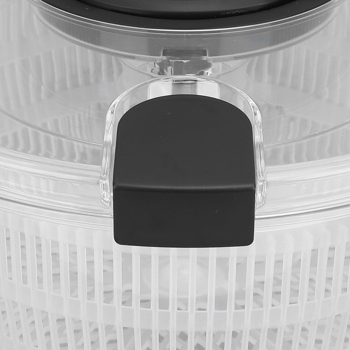 Manual Salad Dehydrator Transparent Plastic Hand Crank Vegetable Washer Dryer Drainer for Kitchen Tool