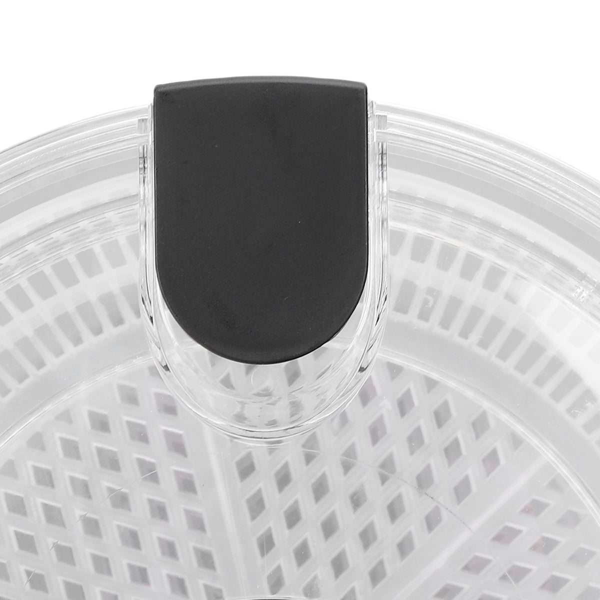 Manual Salad Dehydrator Transparent Plastic Hand Crank Vegetable Washer Dryer Drainer for Kitchen Tool