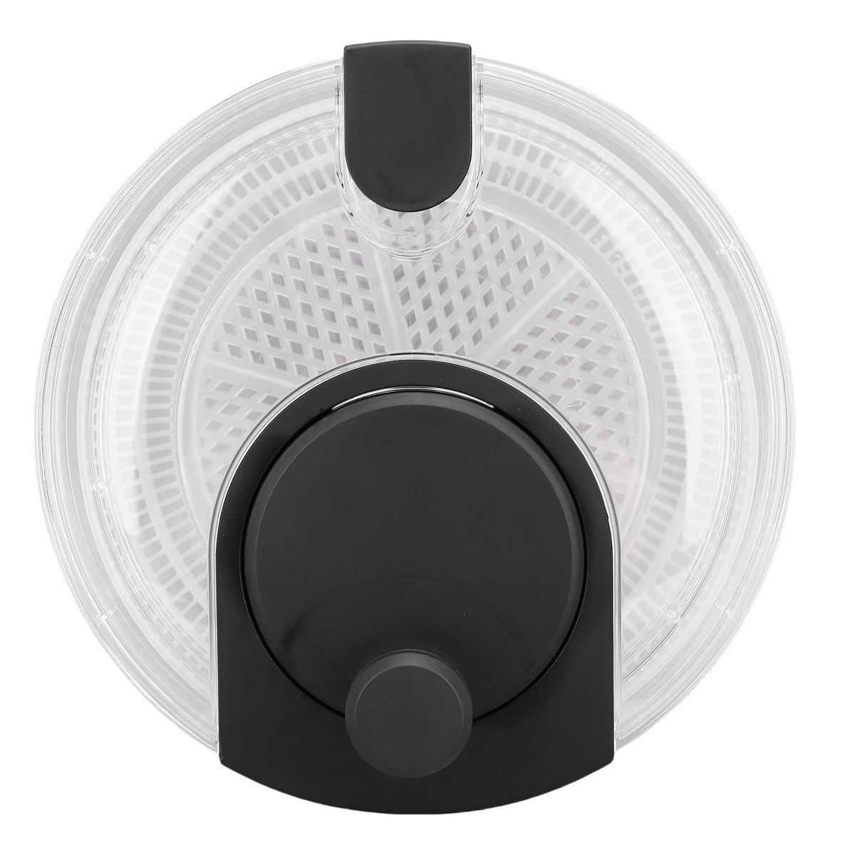 Manual Salad Dehydrator Transparent Plastic Hand Crank Vegetable Washer Dryer Drainer for Kitchen Tool