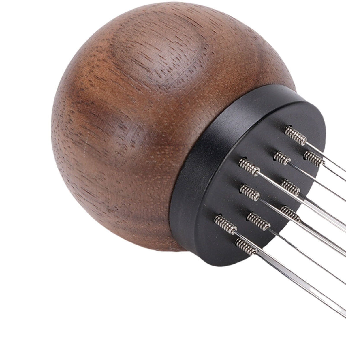Needle Type Coffee Distributor Stainless Steel Walnut Wood Coffee Tamper for Coffee Machine Supplies 58mm / 2.28in
