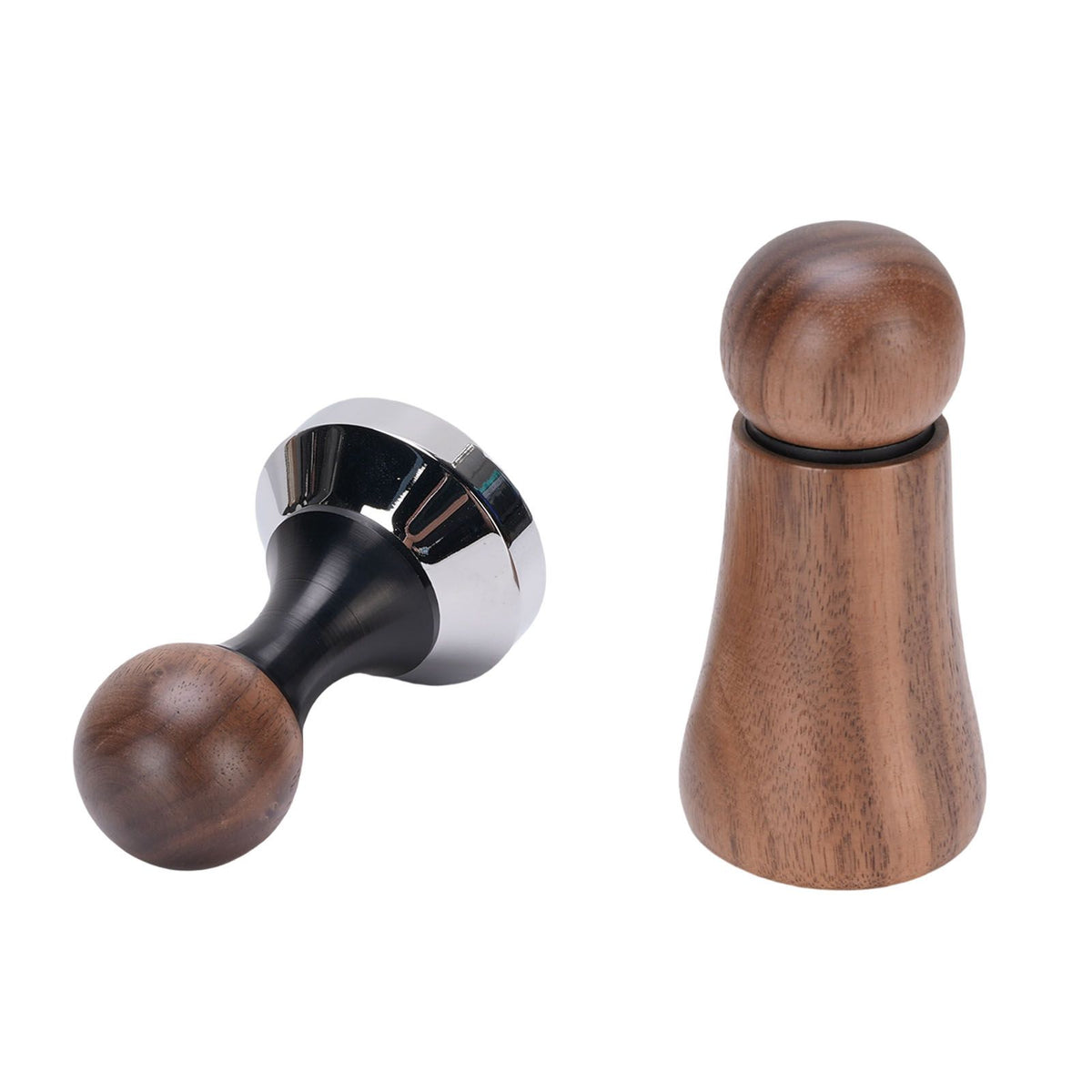 Needle Type Coffee Distributor Stainless Steel Walnut Wood Coffee Tamper for Coffee Machine Supplies 58mm / 2.28in