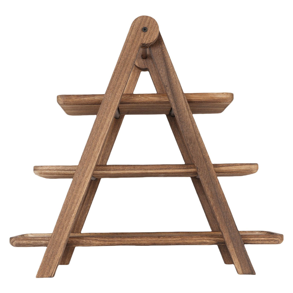 Wood 3 Tier Serving Tray Cupcake Display Rectangle Platter Wooden Farmhouse Tiered Tray