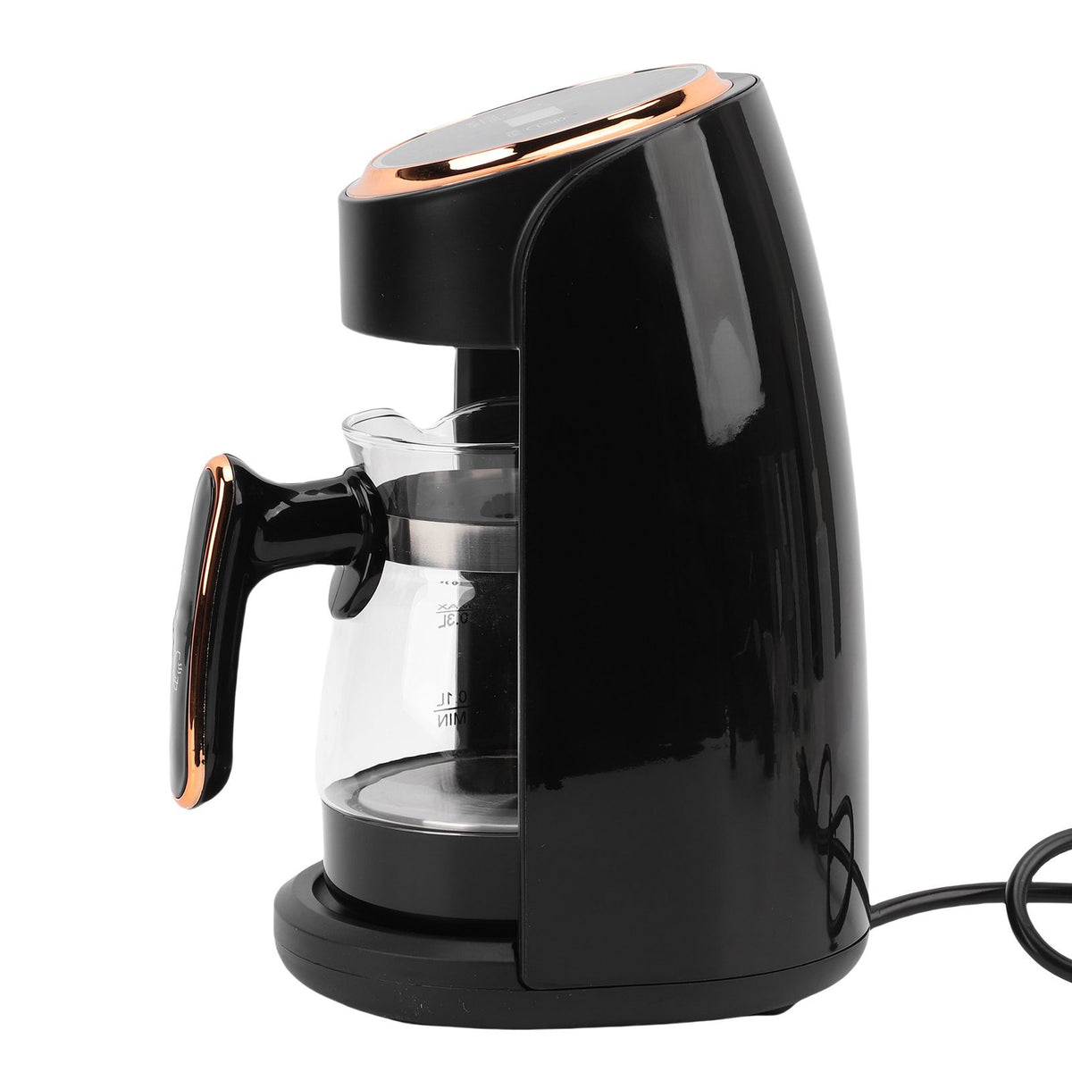 600W Turkish Coffee Maker 300ml Capacity Automatic Coffee Machine Auto Shutoff for Home Office Travel