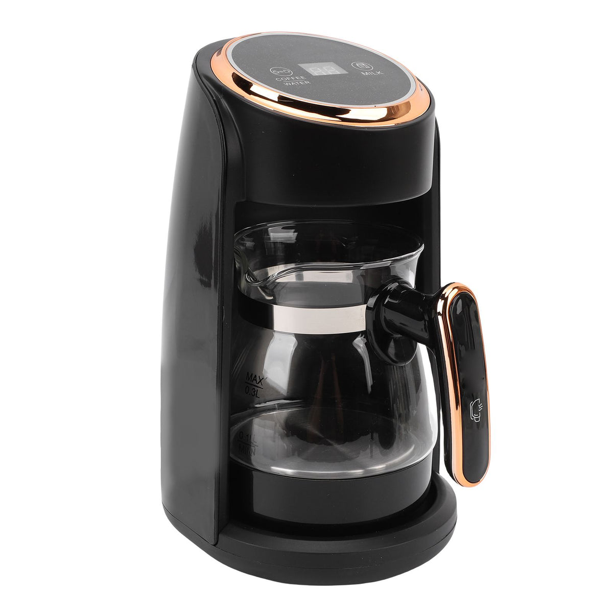 600W Turkish Coffee Maker 300ml Capacity Automatic Coffee Machine Auto Shutoff for Home Office Travel