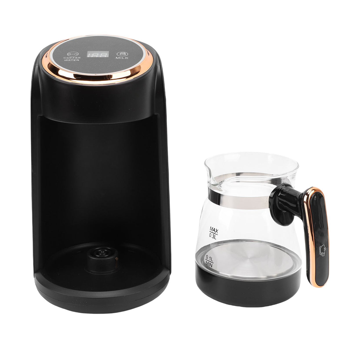 600W Turkish Coffee Maker 300ml Capacity Automatic Coffee Machine Auto Shutoff for Home Office Travel