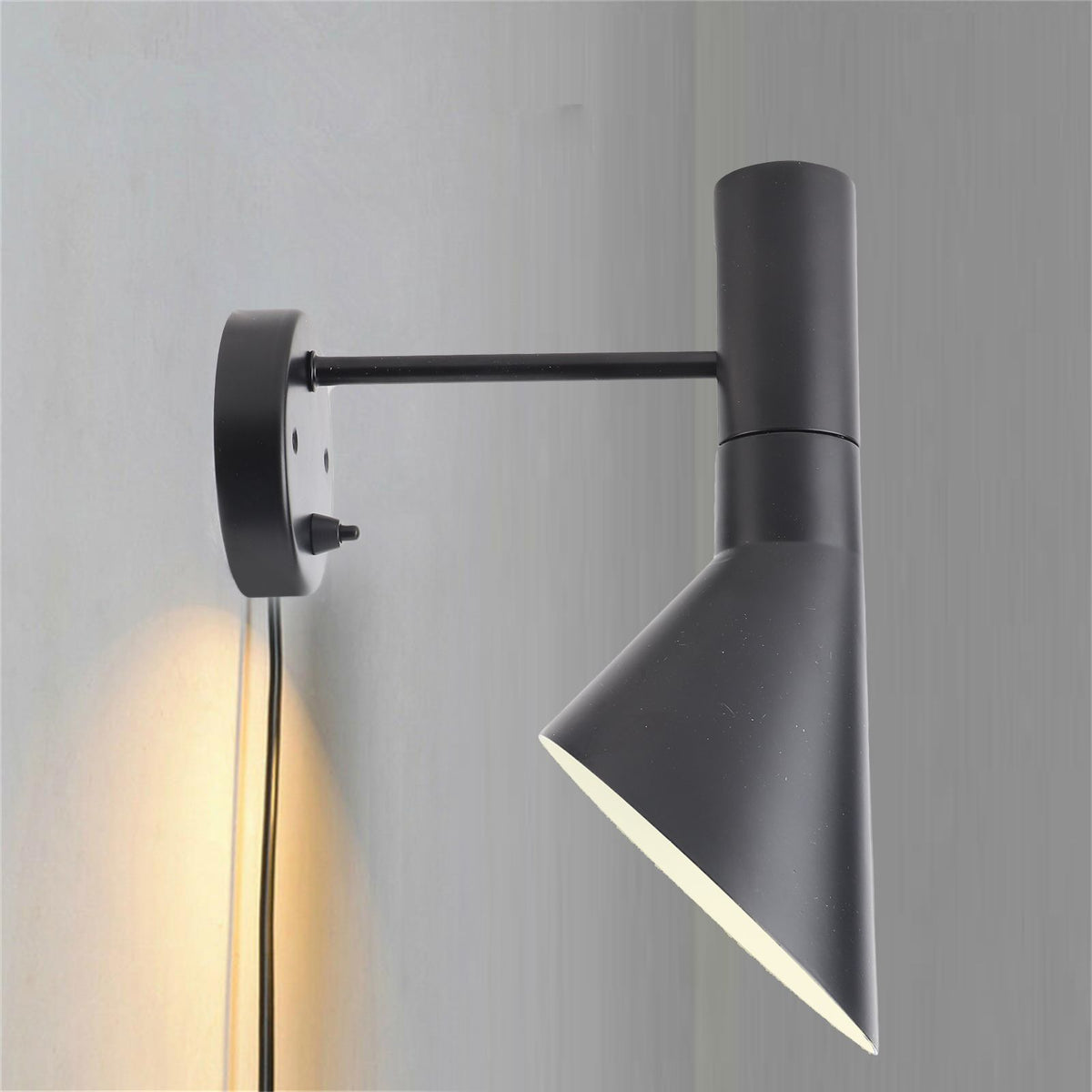 E27 Simply Modern Bedside Lamp Wall Light Adjustable Head for Cafe Hall Bedroom 85V‑265V