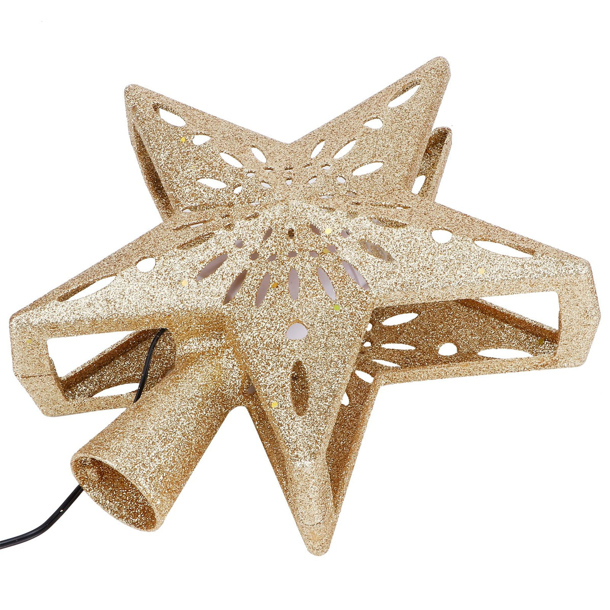 Snowflake Projector Lamp LED Rotating Christmas Tree Toppers Light Home DecorationUS Plug 120V