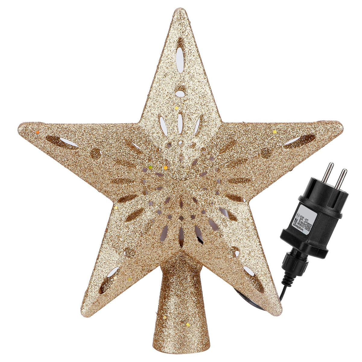 Christmas Tree Topper LED Projector Lights RGB Projection Lamp for Christmas Tree DecorEU Plug 220‑240V