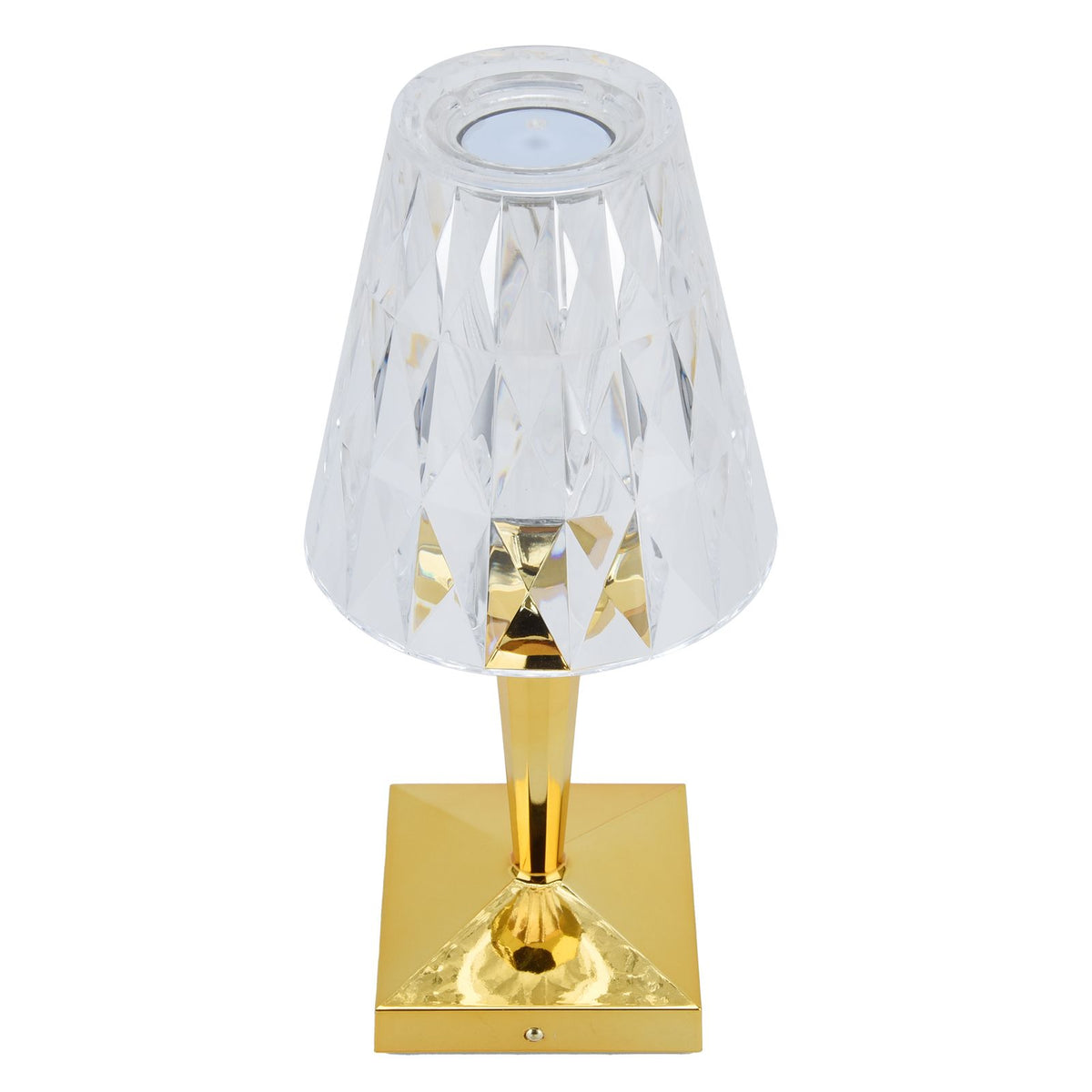 LED Crystal Table Lamp Dimable Desk Lamp USB Charging for Bedroom Decor Warm White Light