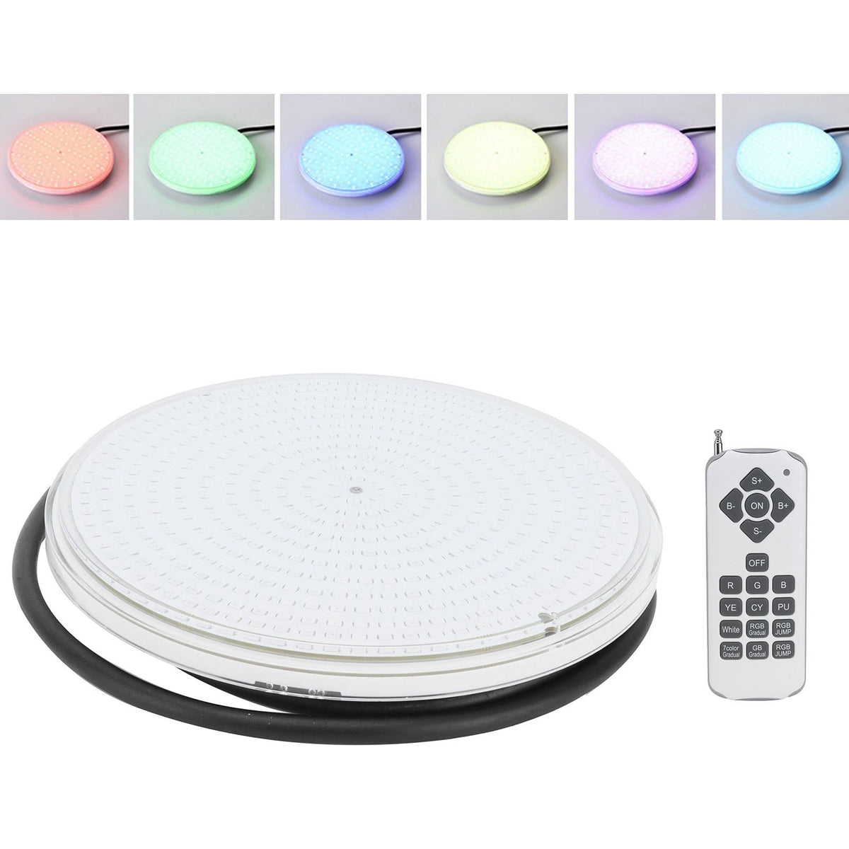 Colorful Swimming Pool Light IP68 Waterproof Underwater Lamp Replacement for PAR56 Light25W 2500LM
