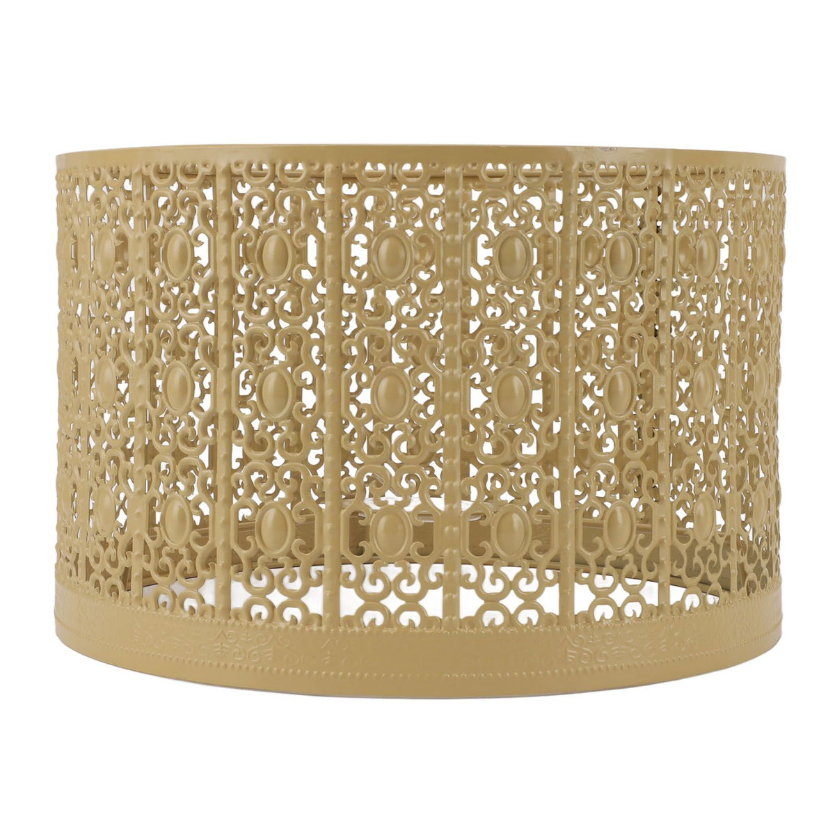 Lamp Shade Hollow Out Metal E27 E14 Clip On Easy Installation Durable Lamp Cover for Table Bedroom Living Room Home Yellow