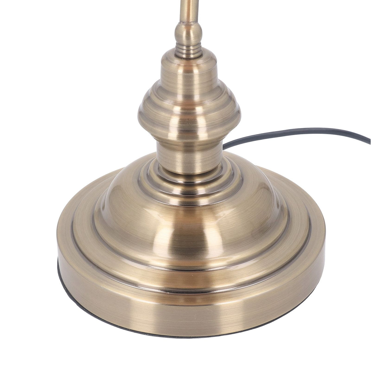 Bankers Desk Lamp Traditional Rustic Glass and Iron Desk Lamp with Pull Chain Switch