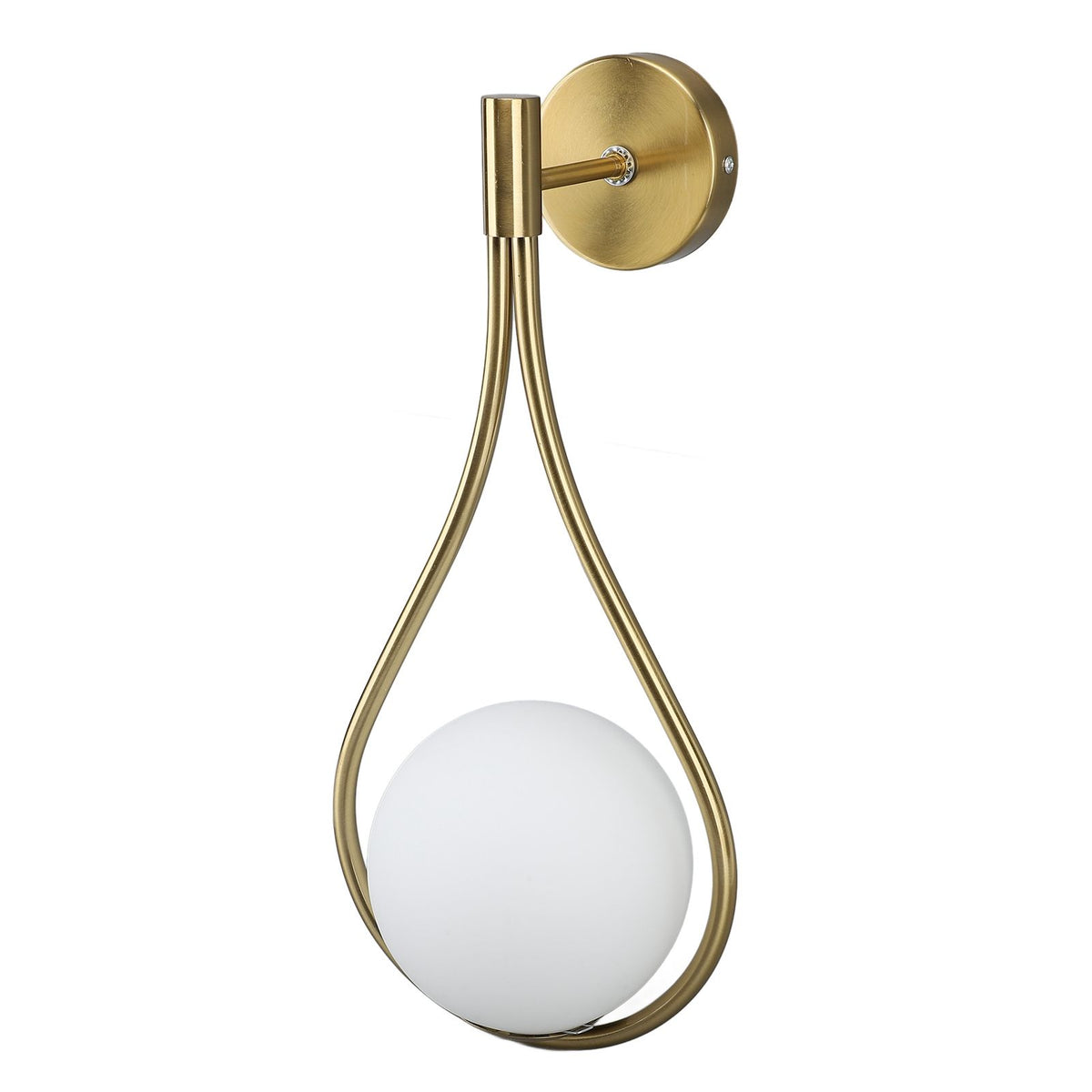 Water Drop Wall Light LED Globe Wall Sconce Golden Indoor Decor Lamp for Living Room Bedroom Aisle Stairs