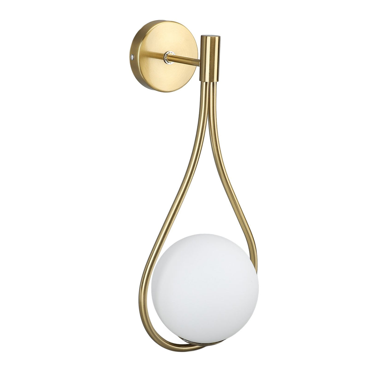 Water Drop Wall Light LED Globe Wall Sconce Golden Indoor Decor Lamp for Living Room Bedroom Aisle Stairs