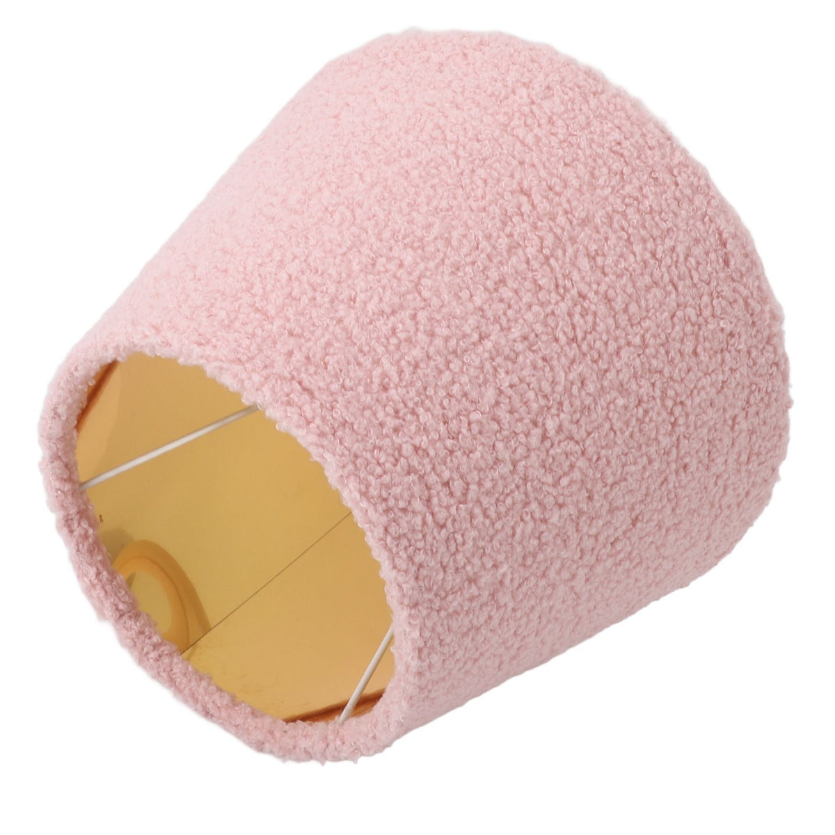 Table Lamp Shade Plush Cloth Tapered Simple Exquisite Lampshade for E27 E14 Bulb for Floor Lamps Pink