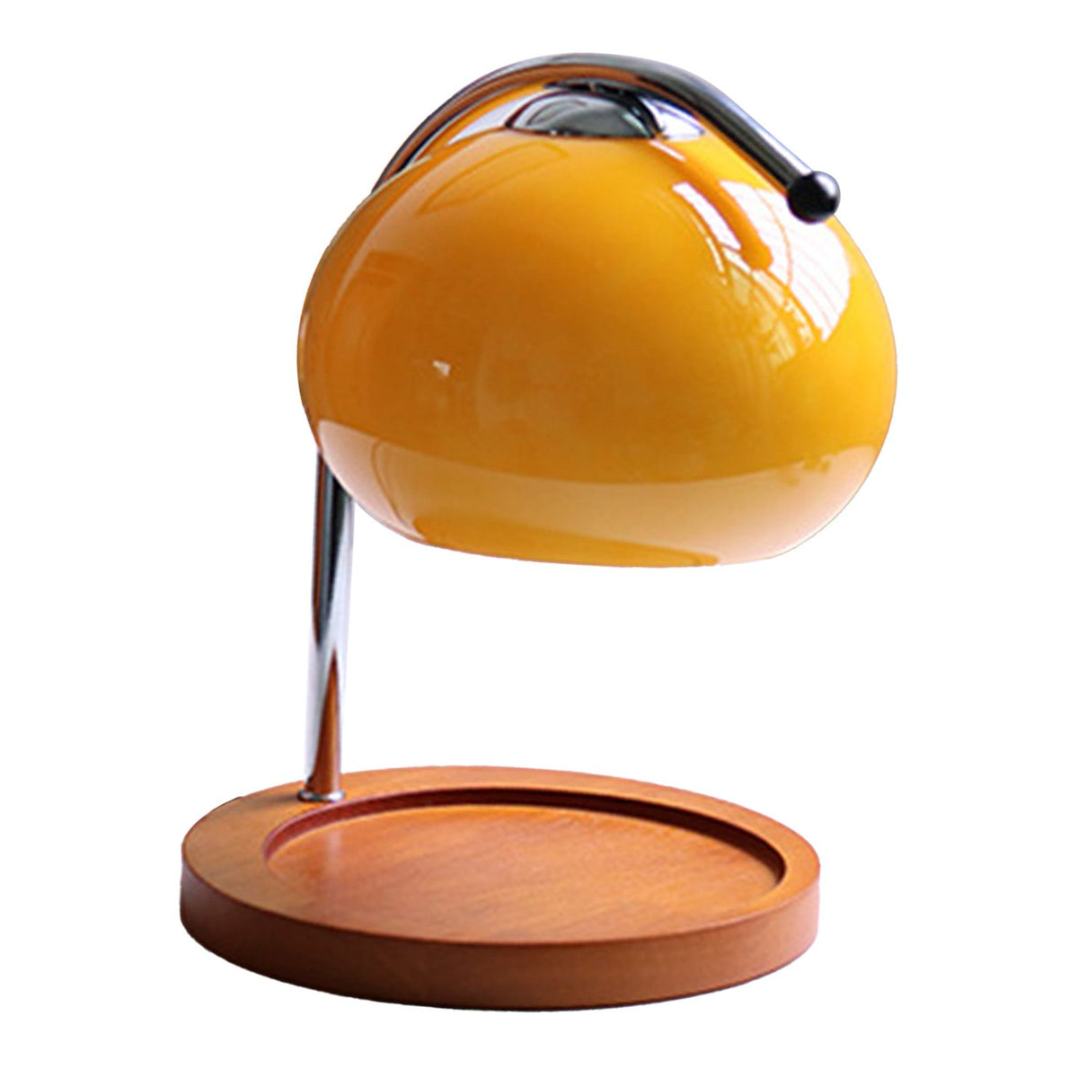 Candle Warmer Lamp Dimmable Retro Decorative Aromatherapy Candle Melter Melting Lamp for Bedroom Study Round Plate Orange