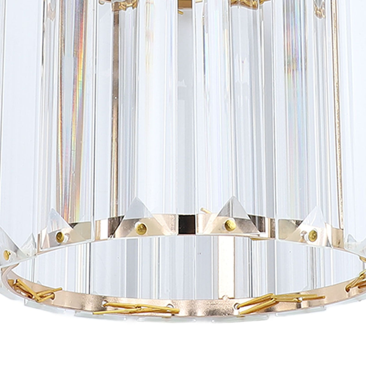Crystal Pendant Light Modern Light Luxury Elegant Gold Adjustable Height Crystal Island Lighting for Kitchen Dining Room Bedroom 85‑265V Hardwired
