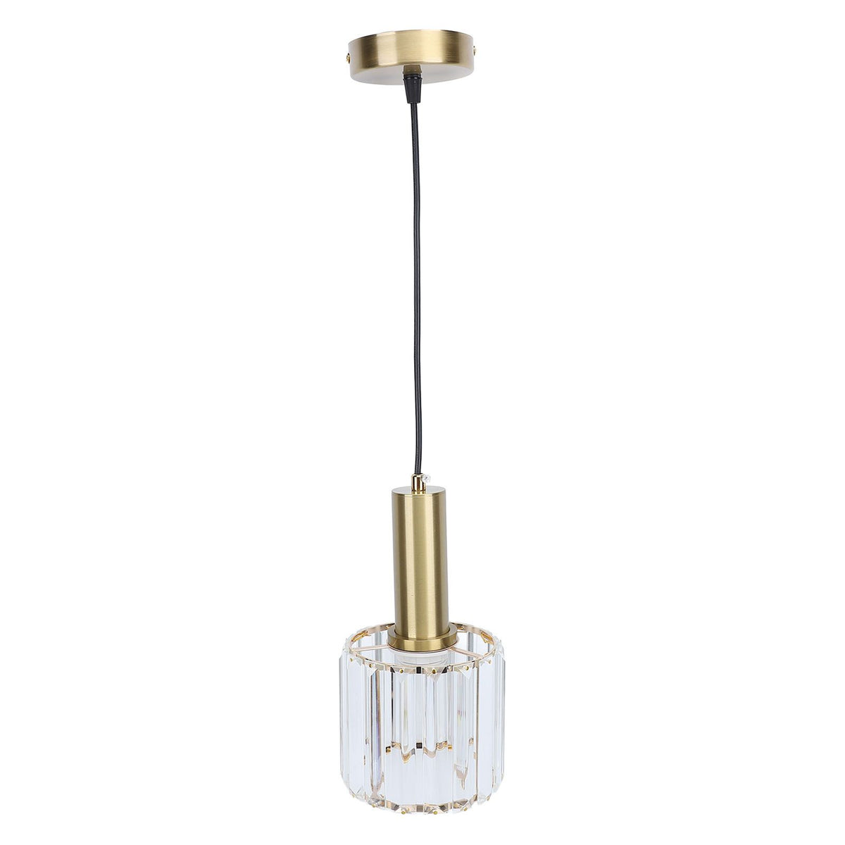 Crystal Pendant Light Modern Light Luxury Elegant Gold Adjustable Height Crystal Island Lighting for Kitchen Dining Room Bedroom 85‑265V Hardwired