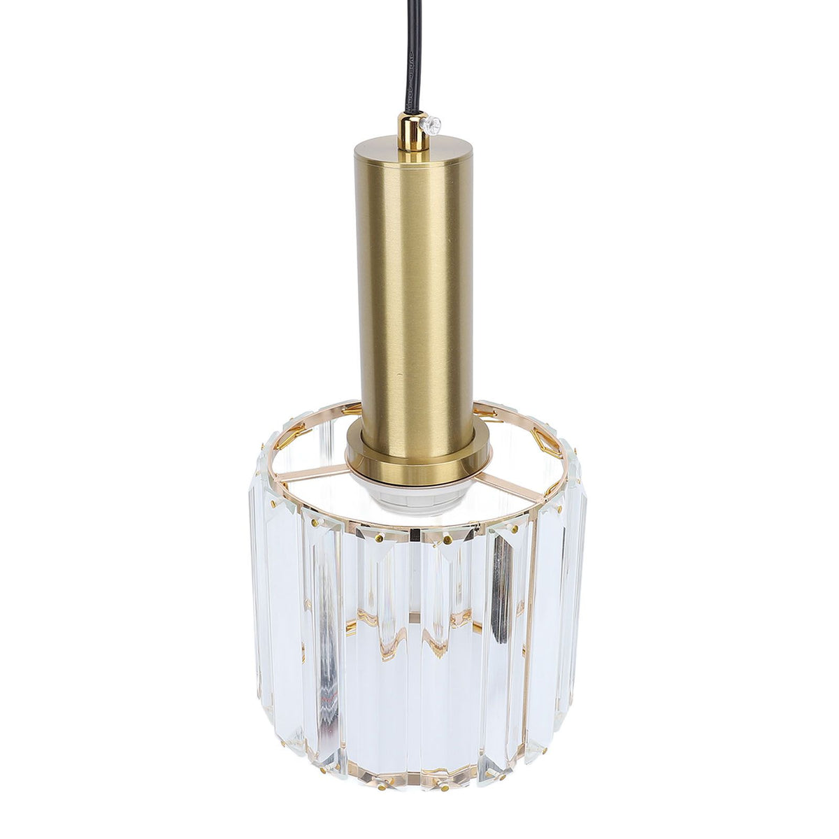 Crystal Pendant Light Modern Light Luxury Elegant Gold Adjustable Height Crystal Island Lighting for Kitchen Dining Room Bedroom 85‑265V Hardwired